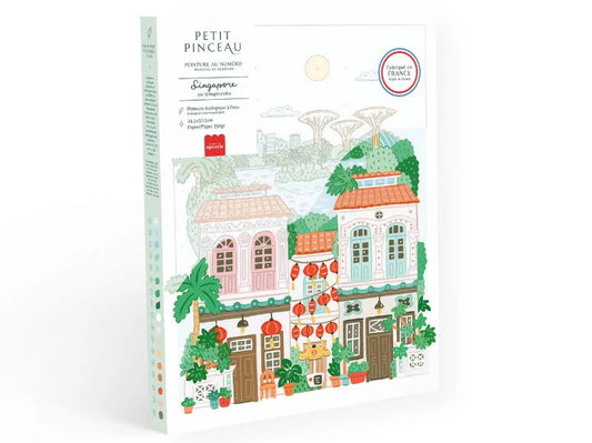 COFFRET PEINTURE AU NUMERO - SINGAPORE par Hoglet & Co - LA PETITE EPICERIE