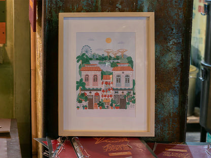 COFFRET PEINTURE AU NUMERO - SINGAPORE par Hoglet & Co - LA PETITE EPICERIE