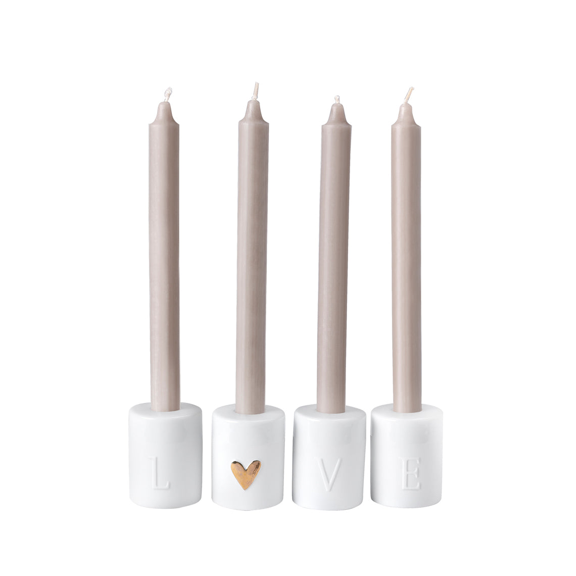 BOUGEOIR EN PORCELAINE - LOVE - RADER DESIGN STORIES