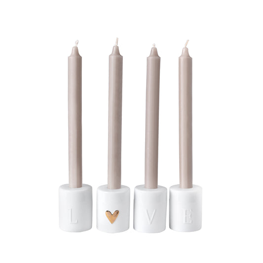 BOUGEOIR EN PORCELAINE - LOVE - RADER DESIGN STORIES