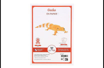GECKO EN PAPIER 3D - ORIGAMI AGENT PAPER
