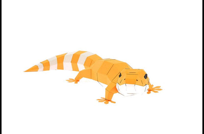 GECKO EN PAPIER 3D - ORIGAMI AGENT PAPER