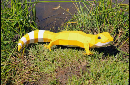 GECKO EN PAPIER 3D - ORIGAMI AGENT PAPER