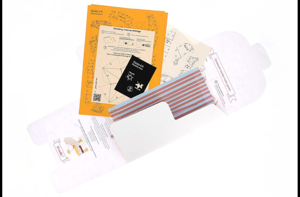 GECKO EN PAPIER 3D - ORIGAMI AGENT PAPER