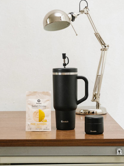 TRAVEL CUP INOX 900ML - NOIR - QWETCH