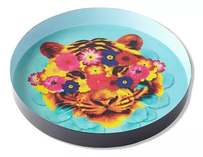 PLATEAU ROND EN FER MASKTIGER - GANGZAÏ