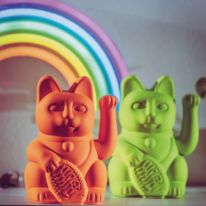LUCKY CAT NEON ORANGE - DONKEY PRODUCTS