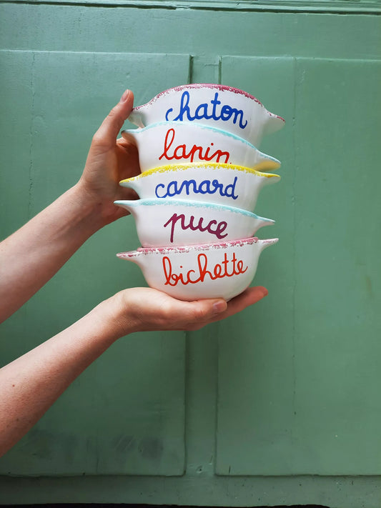 BOL BRETON REVISITE "LAPIN" -  PIEDS DE POULE