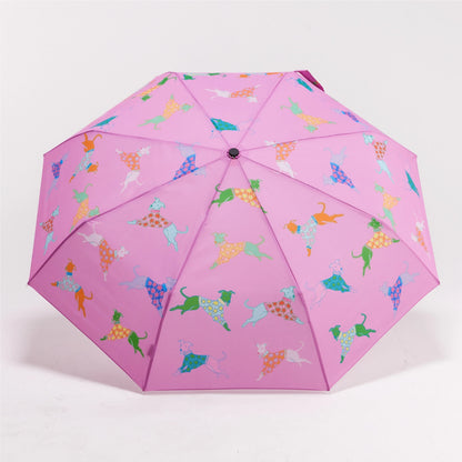 PARAPLUIE  DOGS IN PINK WHIPPET - ORIGINAL DUCKHEAD