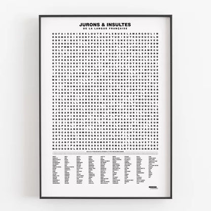 AFFICHE - COMPILATION JURONS & INSULTES - LA MAJORETTE A MOUSTACHE