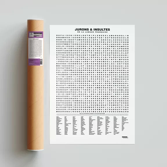 AFFICHE - COMPILATION JURONS & INSULTES - LA MAJORETTE A MOUSTACHE