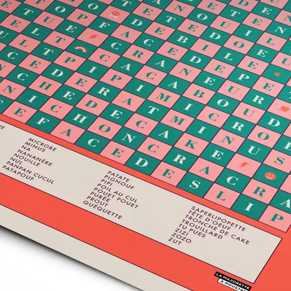 AFFICHE LES GROS MOTS - 50x70cm - LA MAJORETTE A MOUSTACHE