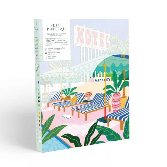 COFFRET DE PEINTURE AU NUMERO - The Motel Pool par Jessica Smith