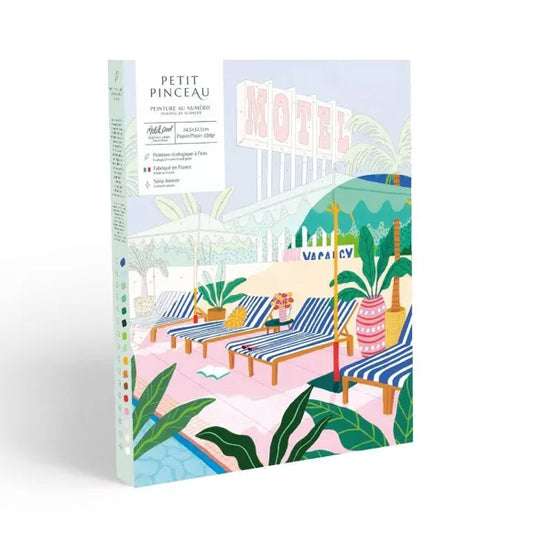 COFFRET DE PEINTURE AU NUMERO - The Motel Pool par Jessica Smith