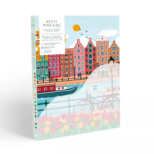 COFFRET PEINTURE AU NUMEROS - AMSTERDAM PAR Nidhi Kachhadiya - LA PETITE EPICERIE
