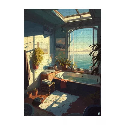 PUZZLE 1000 PIECES -BAIN VOYONS - PIECE&LOVE