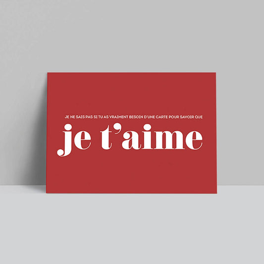Carte "Love" : Besoin d'une carte? (avec enveloppe)
