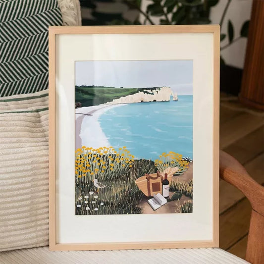 COFFRET PEINTURE AU NUMERO - PICNIC A ETRETAT par Ananya Bhandari - LA PETITE EPICERIE