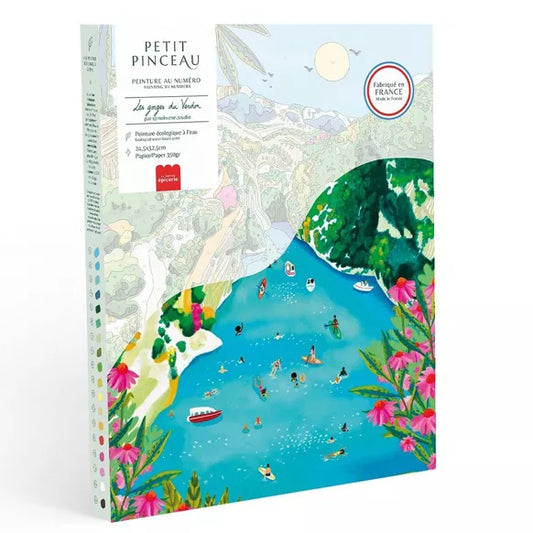 COFFRET PEINTURE AU NUMERO - LES GORGES DU VERDON par Nolwenn Studio - LA PETITE EPICERIE