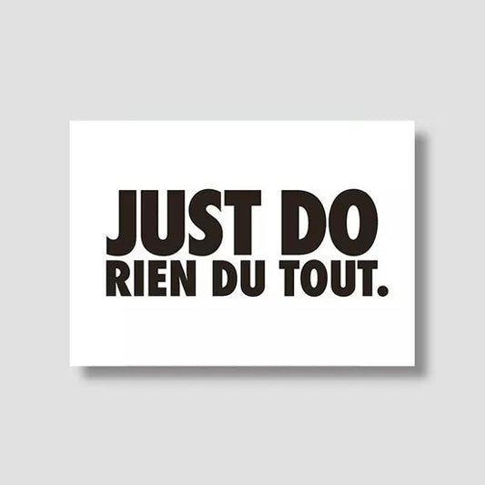 CARTE POSTALE " JUST DO RIEN DU TOUT "  - BULMA STUDIO