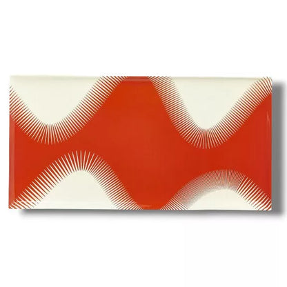 PLATEAU RECATANGLE WAVE ROUGE - GANGZAÏ