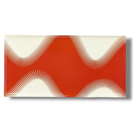 PLATEAU RECATANGLE WAVE ROUGE - GANGZAÏ