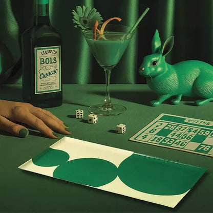 PLATEAU RECTANGLE ASTRE VERT - GANGZAÏ