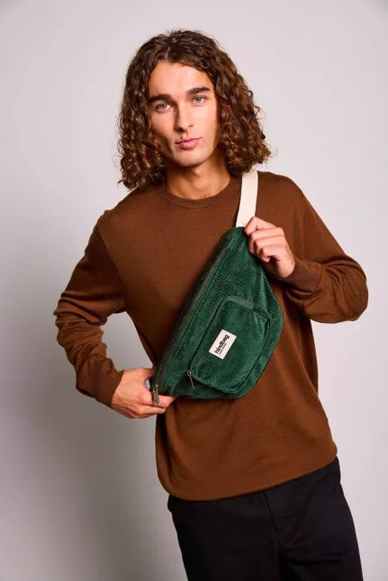 SAC BANANE SOFIA VELOURS SAPIN - HINDBAG