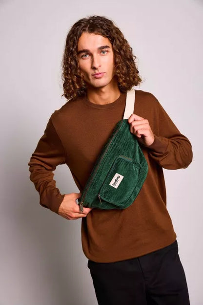 SAC BANANE SOFIA VELOURS SAPIN - HINDBAG