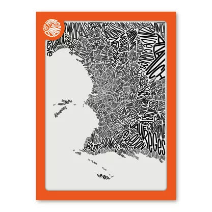 AFFICHE MARSEILLE 30/40 CM- PETITS PLANS