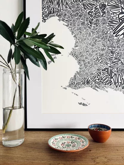 AFFICHE MARSEILLE 30/40 CM- PETITS PLANS