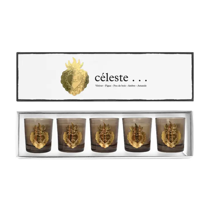 COFFRET DE 5 BOUGIES CELESTES - OPJET PARIS