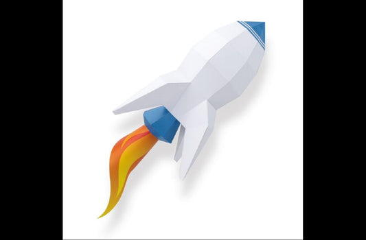 FUSEE EN PAPIER 3D - ORIGAMI AGENT PAPER