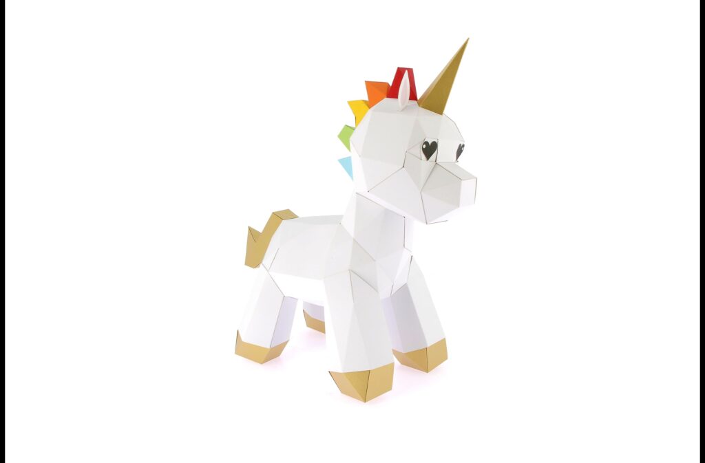 BÉBÉ LICORNE 3D - ORIGAMI AGENT PAPER