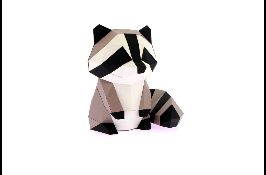 PETIT RATON GRIS EN PAPIER 3D - ORIGAMI AGENT PAPER