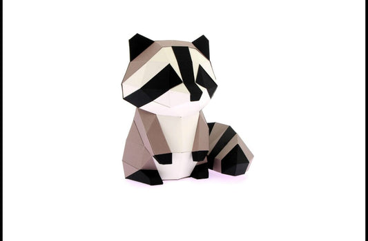 PETIT RATON GRIS EN PAPIER 3D - ORIGAMI AGENT PAPER