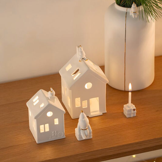 PHOTOPHORE EN PORCELAINE - MAISON & SANTA QUI ATTENDS RUDOLF - RADER DESIGN STORIES