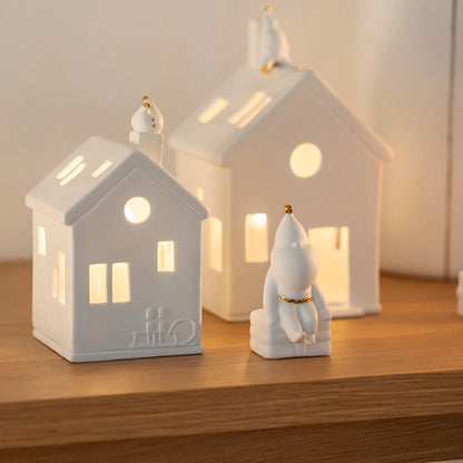 PHOTOPHORE EN PORCELAINE - LES PIEDS DU PERE NOEL - RADER DESIGN STORIES