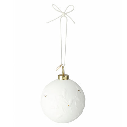 BOULE DE NOEL EN PORCELAINE - BRANCHE D'HIVER - RADER DESIGN STORIES
