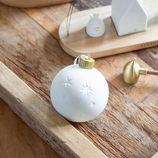 BOULE DE  NOEL EN PORCELAINE - CRECHE - RADER DESIGN STORIES