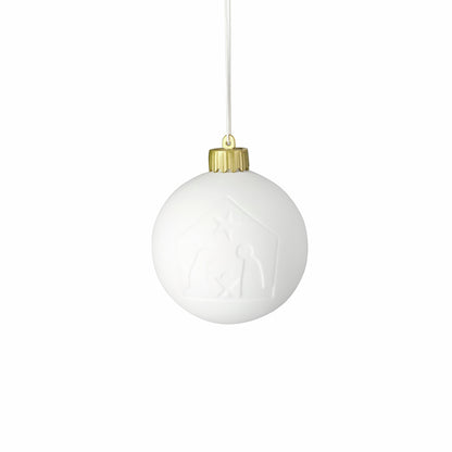 BOULE DE  NOEL EN PORCELAINE - CRECHE - RADER DESIGN STORIES