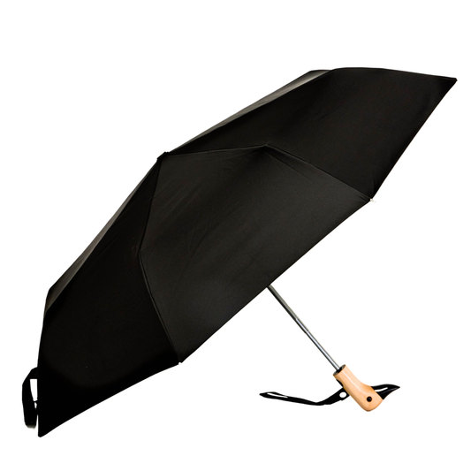 PARAPLUIE NOIR COMPACT CLASSIQUE ECOLOGIQUE -  Original Duckhead
