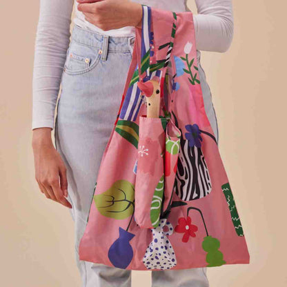 PARAPLUIE COMPACT ECOLOGIQUE IMPRIME VASE -  Original Duckhead