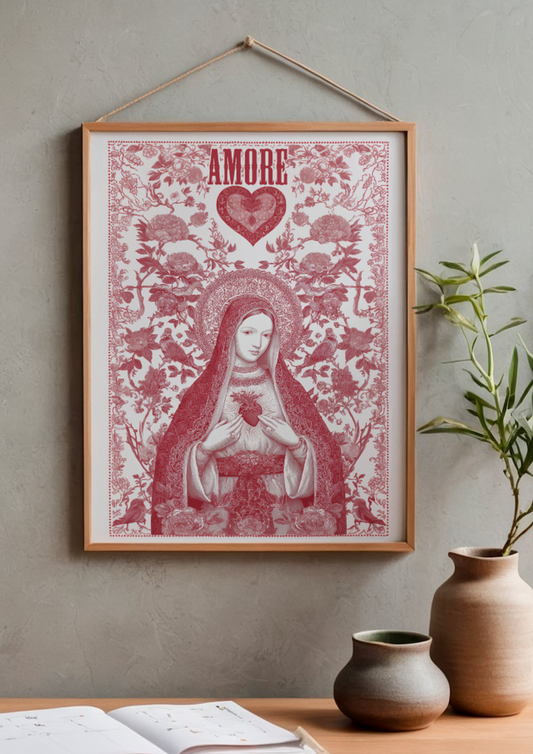 AFFICHE A3 DOVOTIO AMORE - J'AI VU LA VIERGE