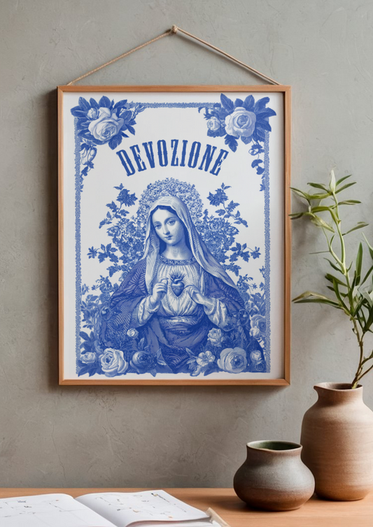 AFFICHE A3 DOVOTIO DEVOZIONE - J'AI VU LA VIERGE