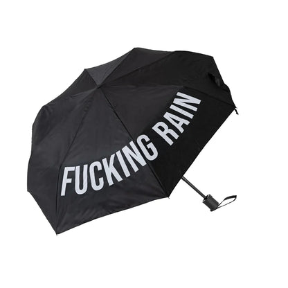 PARAPLUIE PLIABLE " FUCKING RAIN  " NOIR -  FISURA