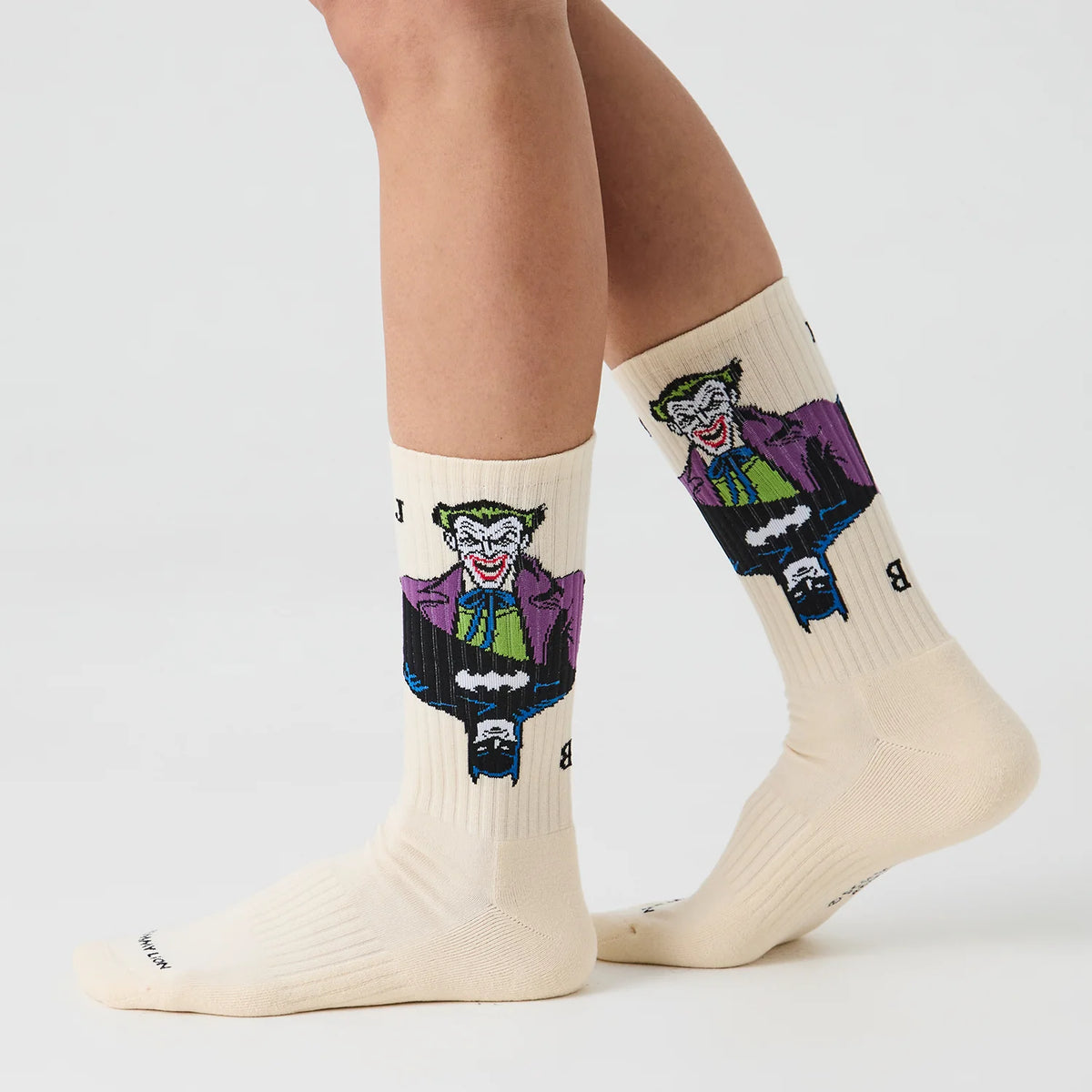 CHAUSSETTES ATHLETIC - BATMAN / JOKER BEIGE