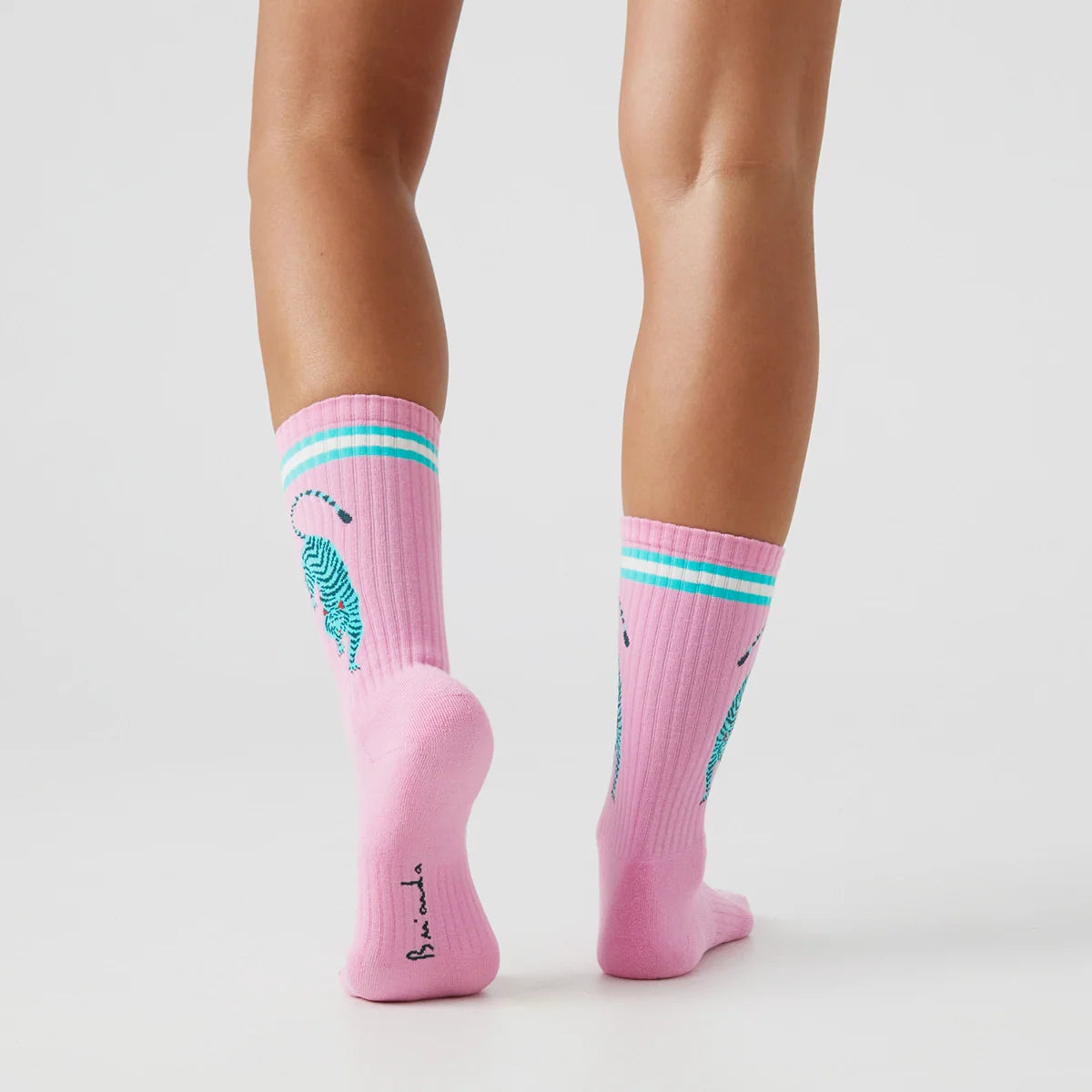 CHAUSSETTES ATHLETIC - BRIANDA TIGER PINK - JIMMY LION