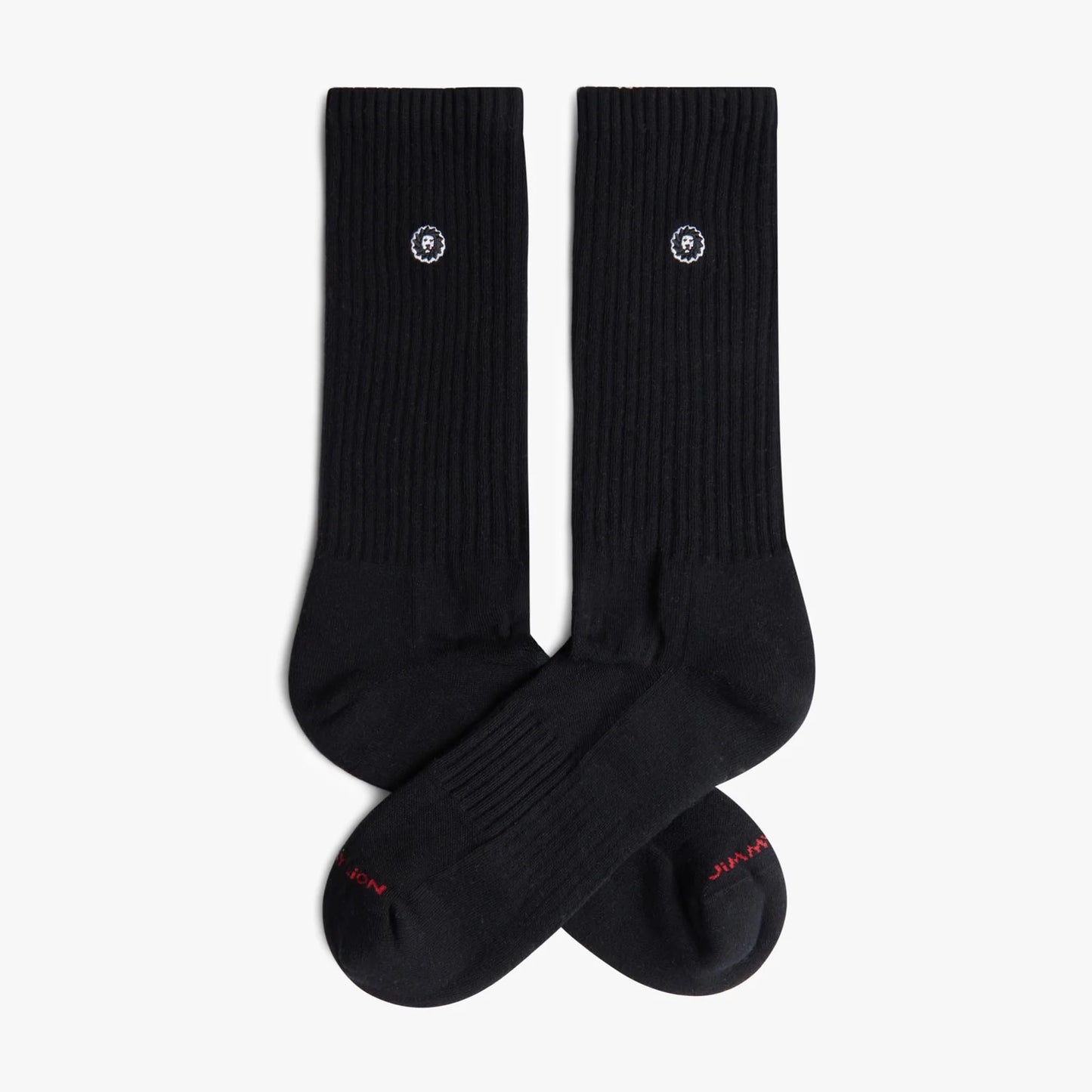 CHAUSSETTES ATHLETIC ESSENTIAL LION - NOIR - JIMMY LION