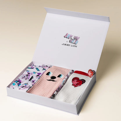 CHAUSSETTES - PACK X3 - JEREMYVILLE x JIMMY LION